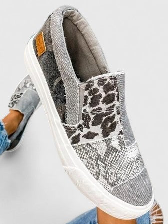 Comfortable Christine Brewer Solivandrae orthopedic loafers for women, featuring a stylish canvas design and supportive sole.