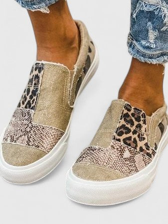 Christine Brewer Solivandrae orthopedic loafers for women, stylish canvas shoes with comfortable, supportive design and neutral color.