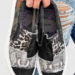Christine Brewer Solivandrae orthopedic loafers for women, stylish canvas shoes designed for comfort and support.