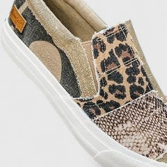 Comfortable Christine Brewer Solivandrae orthopedic loafers for women, featuring trendy canvas design and supportive sole.
