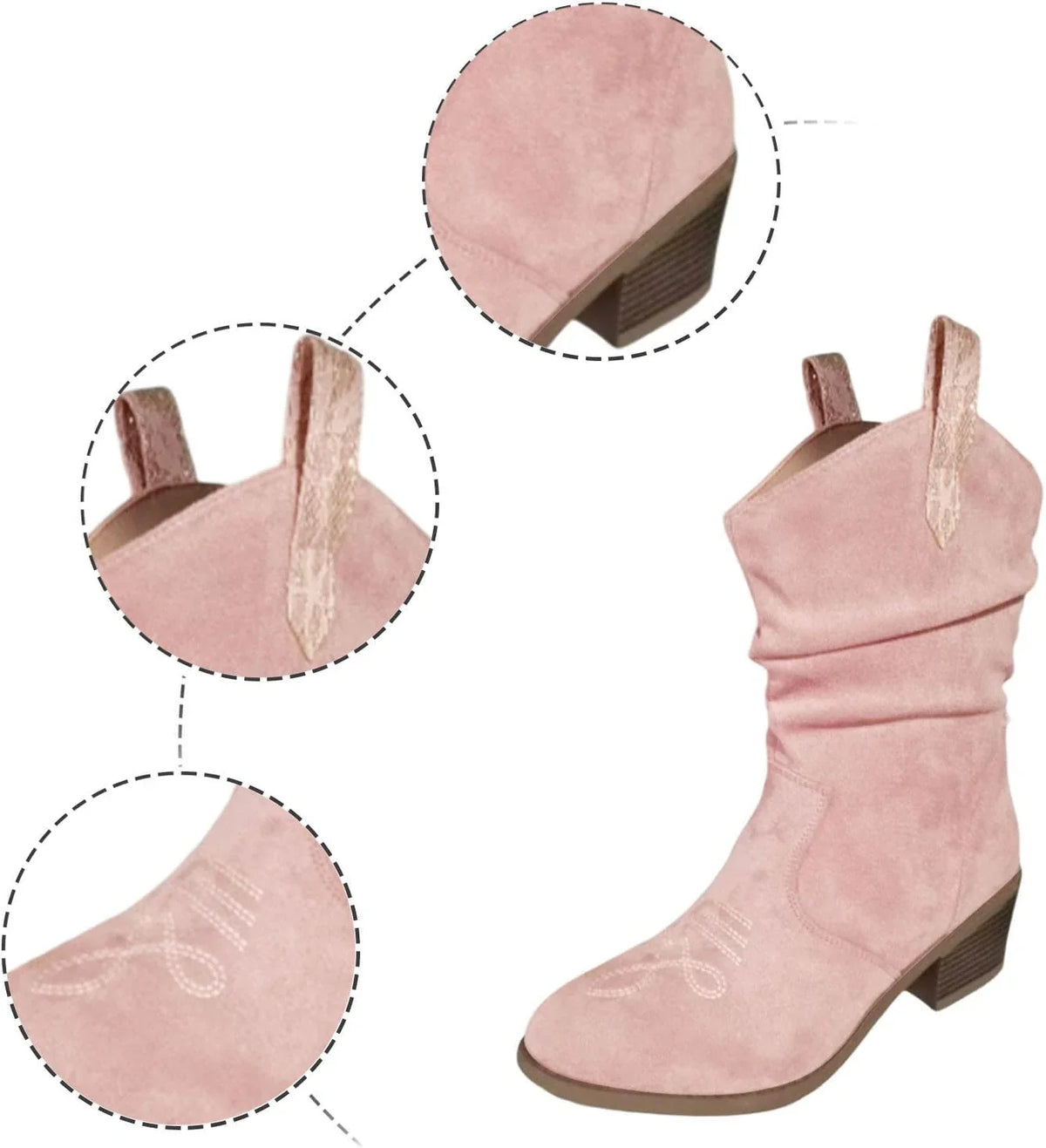 Kendall1 | Cowboy Boots, Ankle Boots, Western Boots, Women, Pointed Toe, Block Heel, Tassel, Cowgirl,