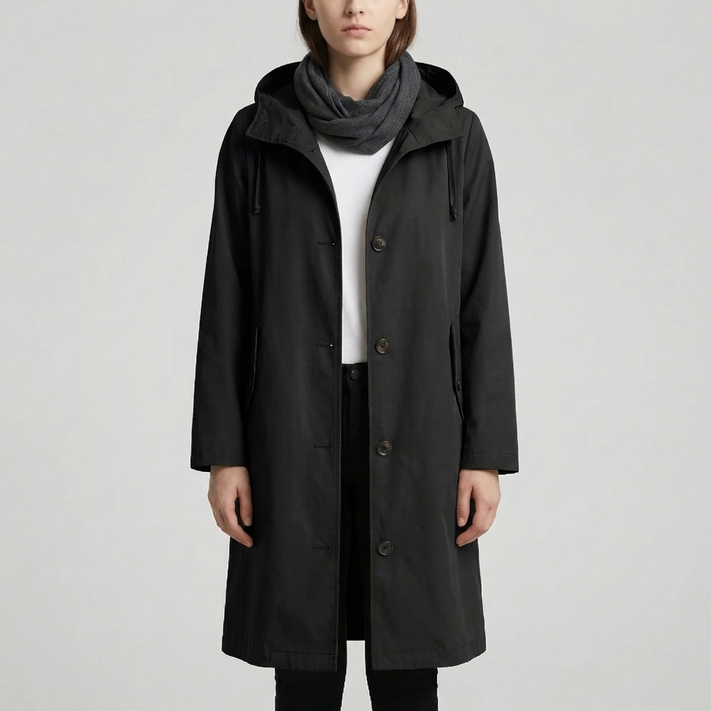 Ariel | Longline Oversized Hooded Coat for Women