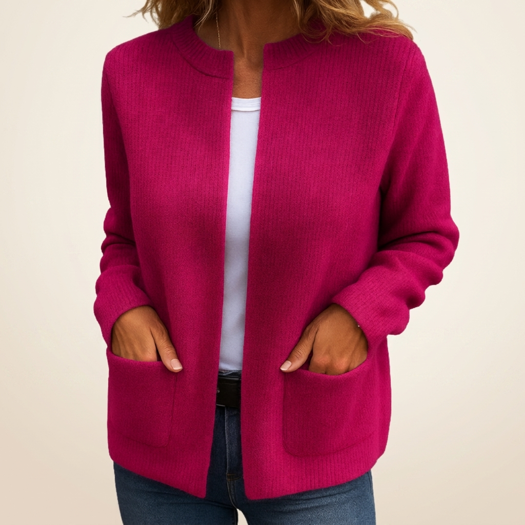 Carina | Crew Neck Cardigan for Women