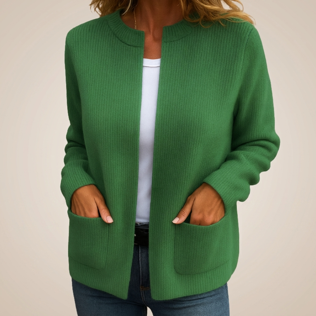 Carina | Crew Neck Cardigan for Women