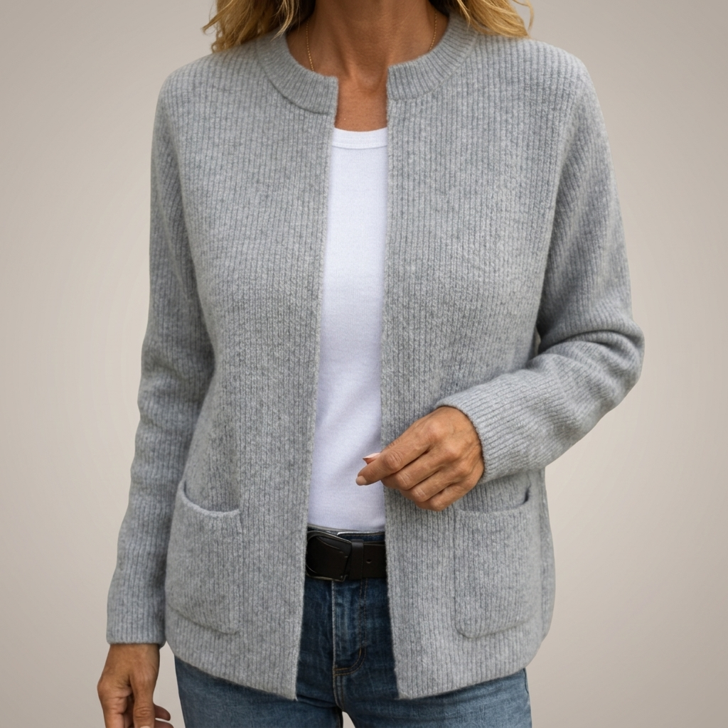 Carina | Crew Neck Cardigan for Women