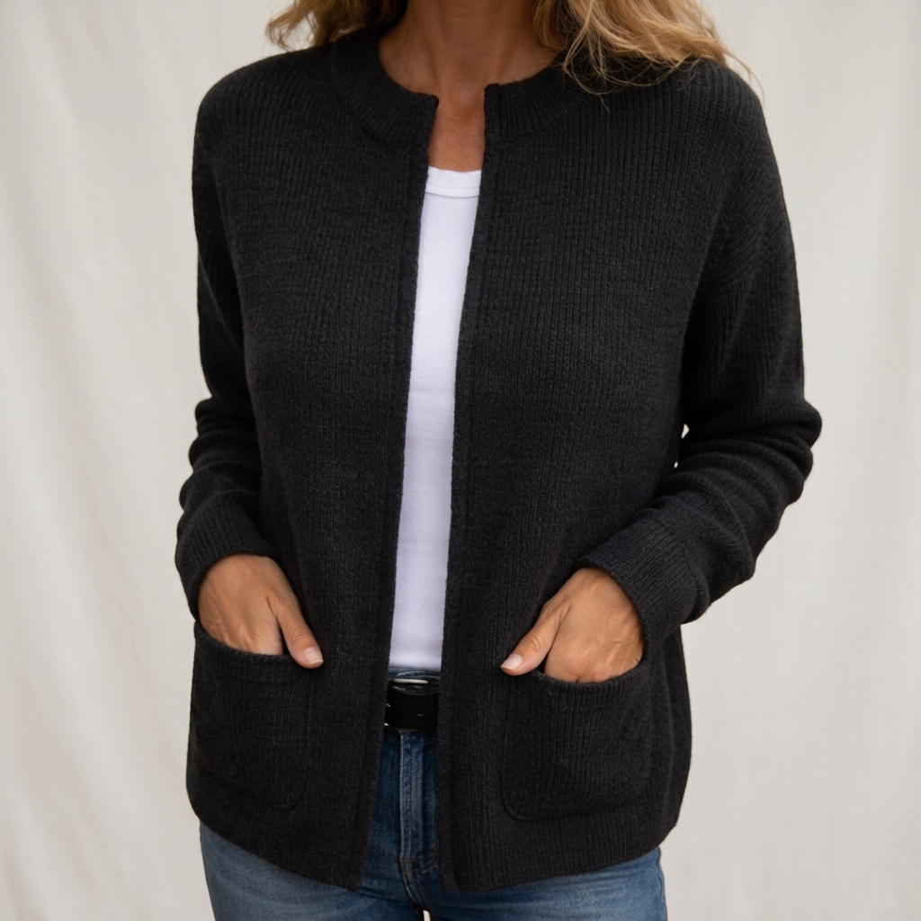 Carina | Crew Neck Cardigan for Women