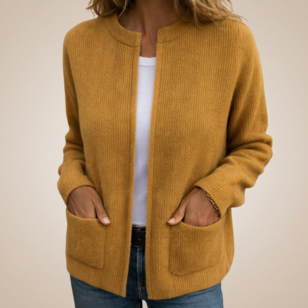 Carina | Crew Neck Cardigan for Women