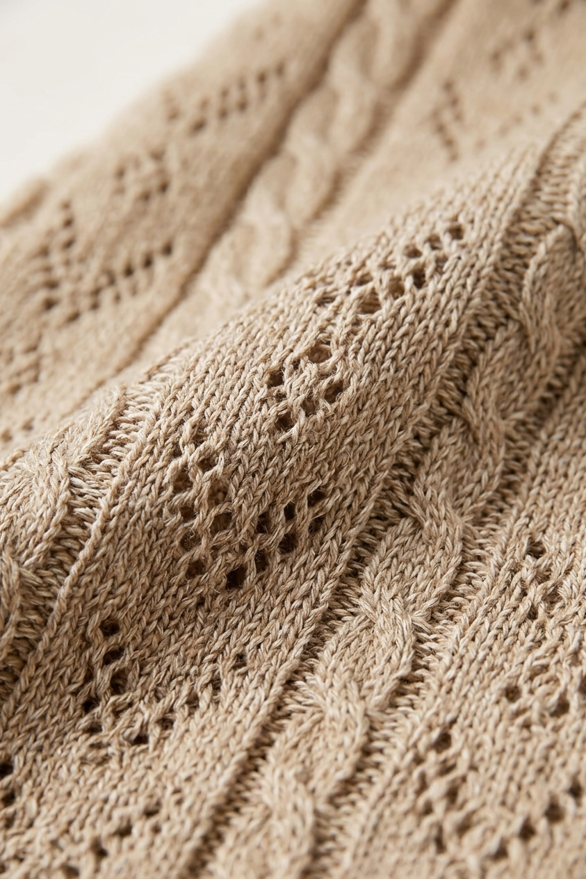Emma knit cardigan for women by Christine Brewer, featuring a cozy, textured knit fabric and a stylish open-front design.