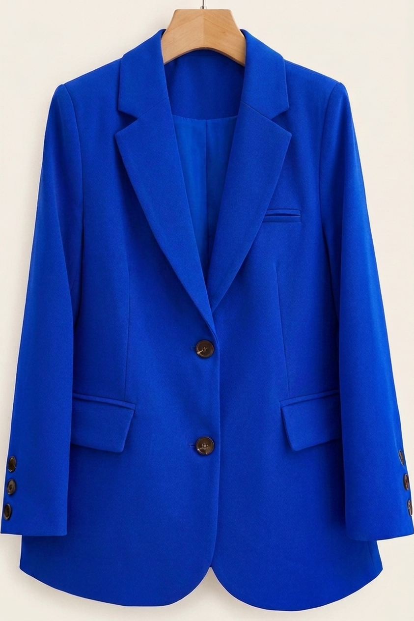 Tailored women's blazer from Christine Brewer featuring a classic fit, lapel collar, and structured design.