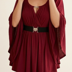 Olivia V-neck top for women by Christine Brewer, featuring a fitted design and soft fabric in a neutral color.