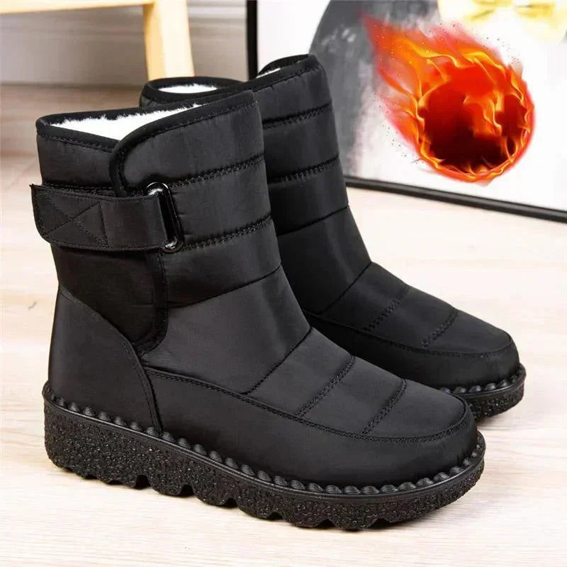 Sigrid | Snow Boots Winter Boots Waterproof Ankle Boots Women Warm Padded Hiking Boots Cold