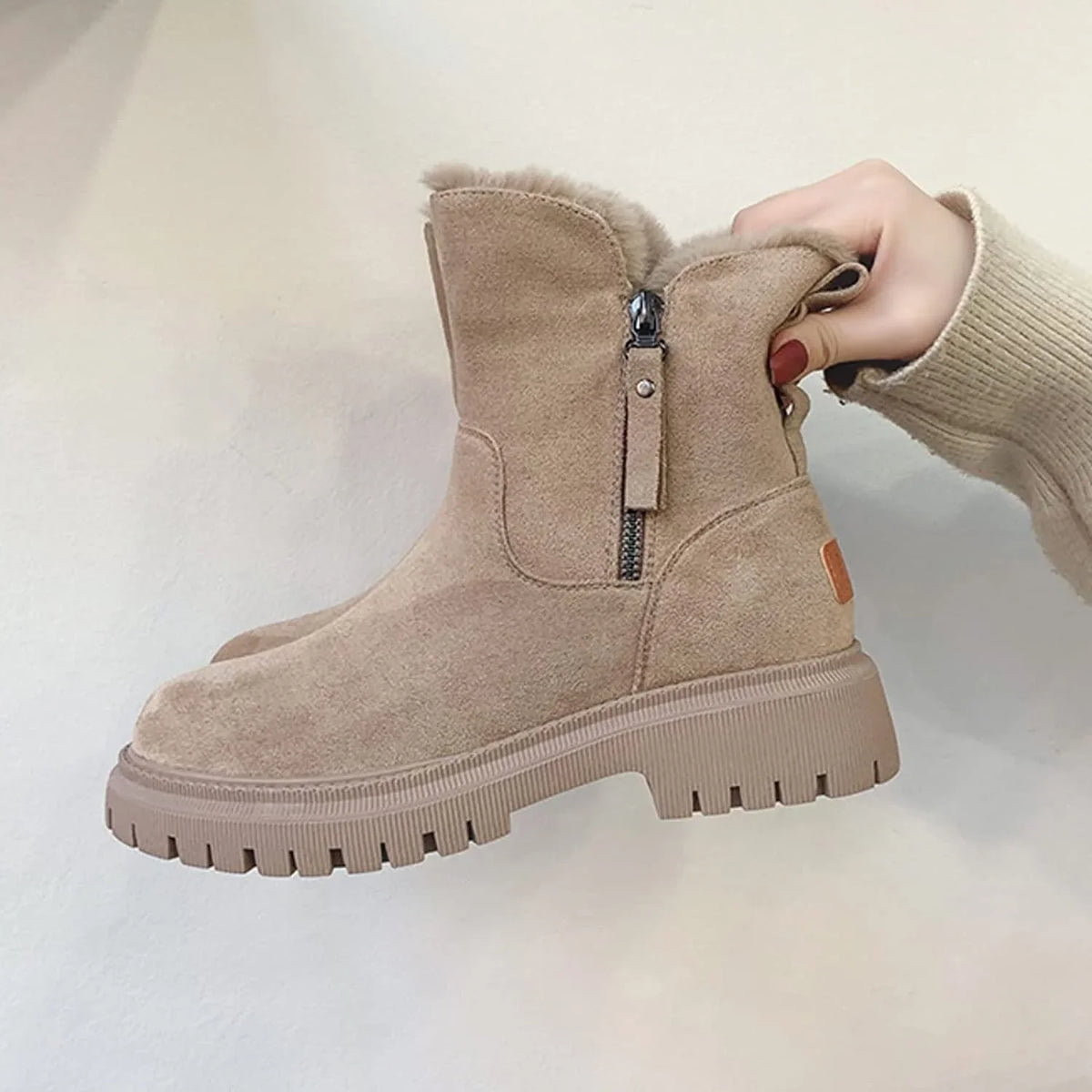 Astrid | Winter Boots Snow Boots Ankle Boots Women Warm Fur Lined Faux Fur Side
