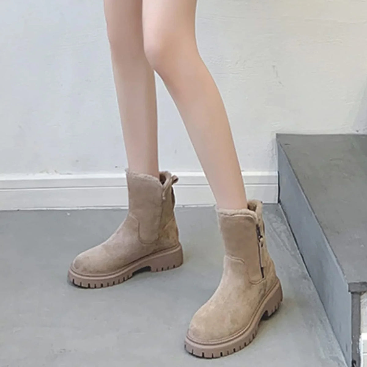 Astrid | Winter Boots Snow Boots Ankle Boots Women Warm Fur Lined Faux Fur Side