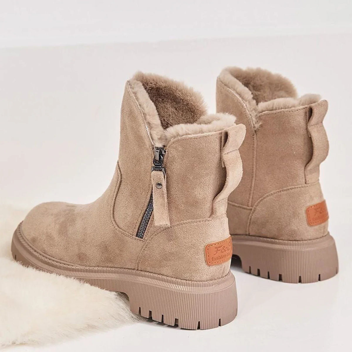 Astrid | Winter Boots Snow Boots Ankle Boots Women Warm Fur Lined Faux Fur Side