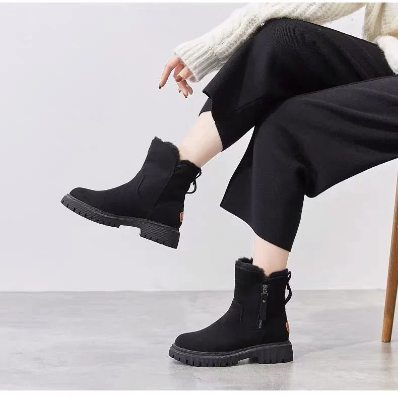 Astrid | Winter Boots Snow Boots Ankle Boots Women Warm Fur Lined Faux Fur Side