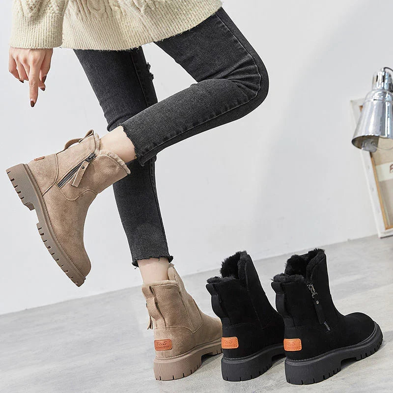 Astrid | Winter Boots Snow Boots Ankle Boots Women Warm Fur Lined Faux Fur Side