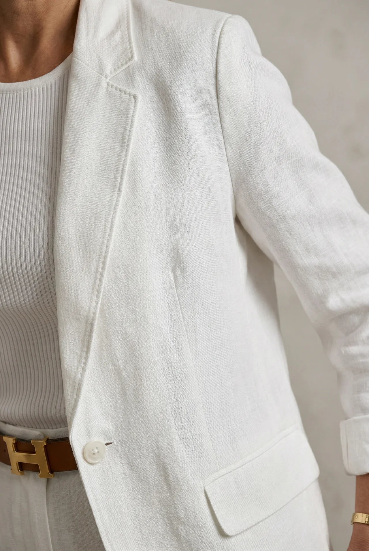 Tailored women's blazer from Christine Brewer's Penelope collection, featuring a fitted design and classic style.