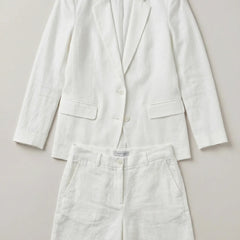 Penelope tailored blazer for women by Christine Brewer, stylish fitted blazer with classic lapel and button closure.