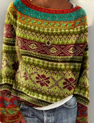 Tamara Nordic hoodie for women from Christine Brewer's #1752 Collection, featuring cozy fabric and Nordic-inspired design.