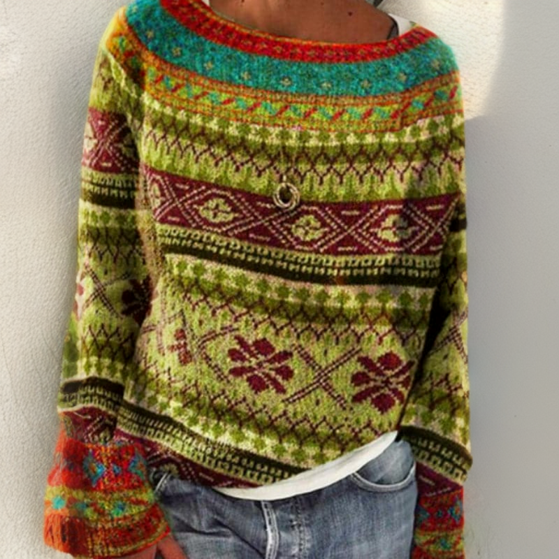 Tamara Nordic hoodie for women from Christine Brewer's #1752 Collection, featuring cozy fabric and Nordic-inspired design.