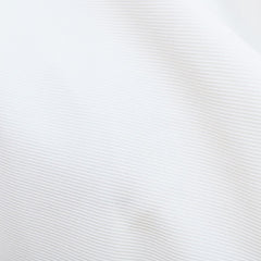 White batwing-sleeve waist-cinching dress for women by Christine Brewer, featuring a stylish fit and elegant design.
