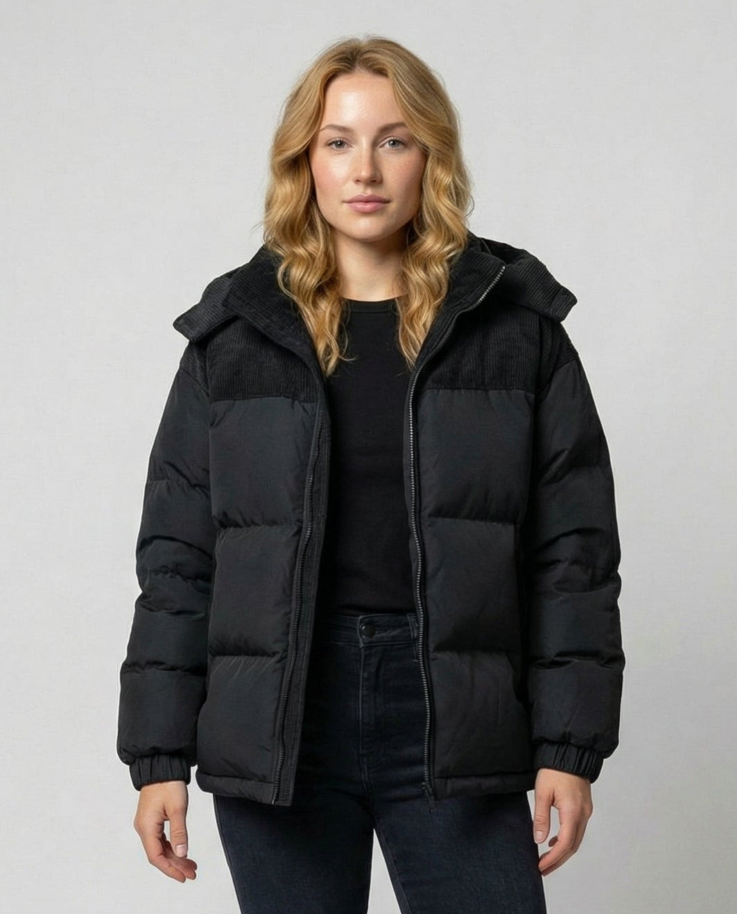 Christine Brewer Chloe cosy puffer jacket for women, warm insulated jacket with quilted design, ideal for cold weather.
