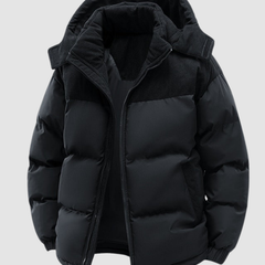 Christine Brewer Chloe cozy puffer jacket for women, warm insulated quilted jacket with a high collar and stylish design.