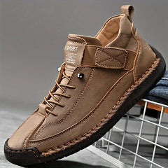 Khaki Christine Brewer Meya orthopedic walking sneakers with cushioned soles and supportive design for comfortable everyday wear.