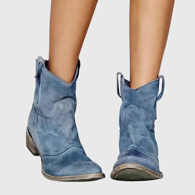 Sabrina1 | Cowboy Boots, Ankle Boots, Western Boots, Women, Pointed Toe, Block Heel, Side Zip,