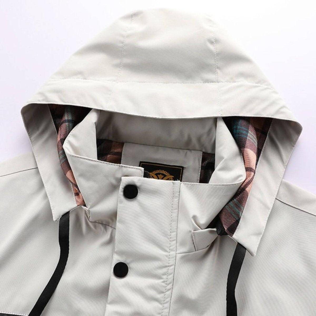 Men's quilted hooded outdoor coat by Christine Brewer, waterproof and windproof jacket ideal for outdoor activities.