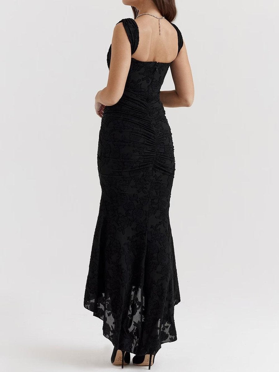 Brigitte | Lace Jacquard Corset Dress for Women