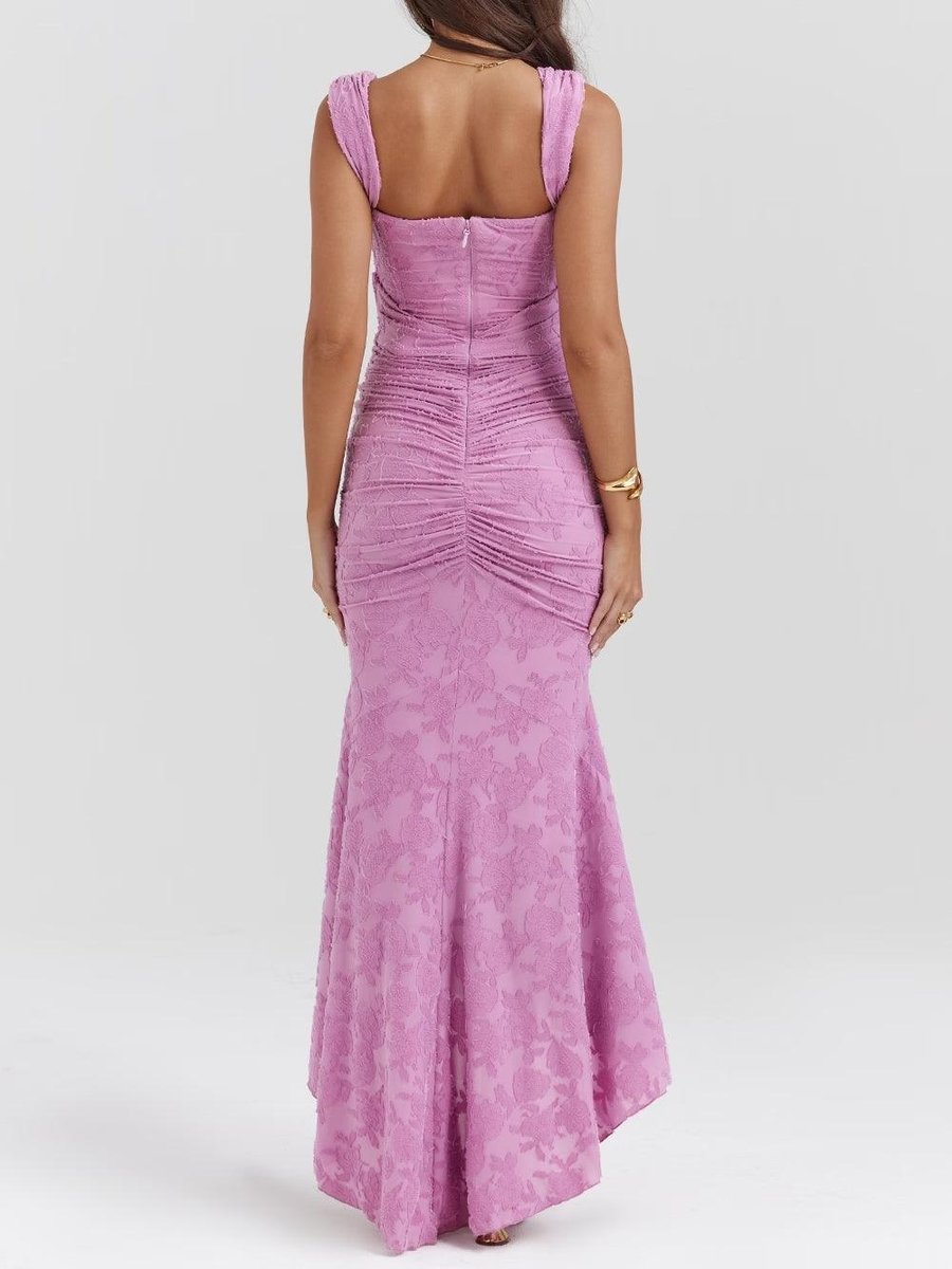 Brigitte | Lace Jacquard Corset Dress for Women