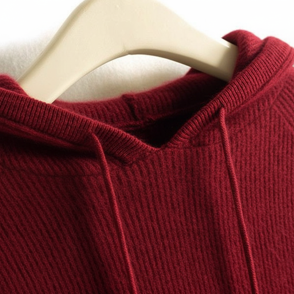 Celeste | Cashmere Hoodie Sweater Knit Winter Warm Ribbed Mink Blend Pullover Soft Fall