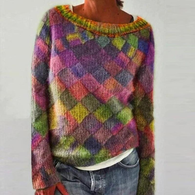 Melanie knit sweater for women by Christine Brewer, featuring a cozy, textured knit design in a stylish fit and neutral color.