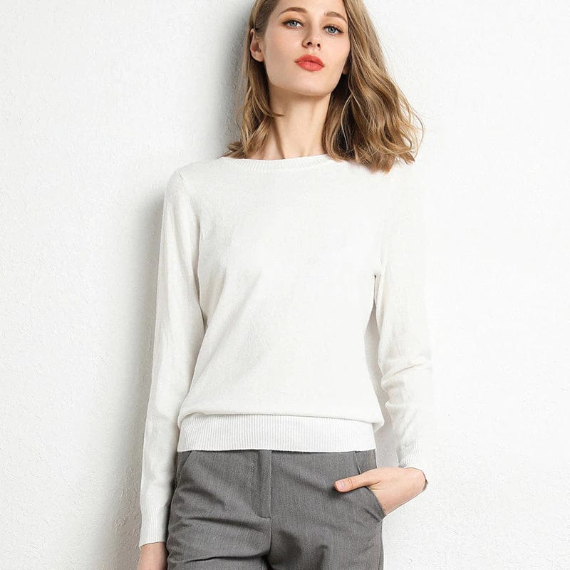 Lavinia | Cashmere Crew Neck Sweater for Women