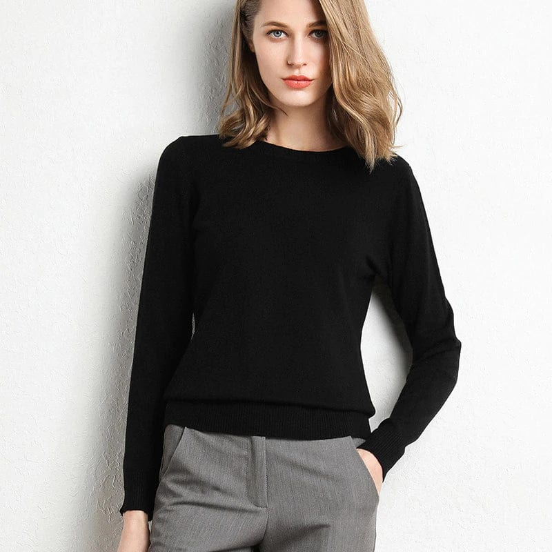 Lavinia | Cashmere Crew Neck Sweater for Women
