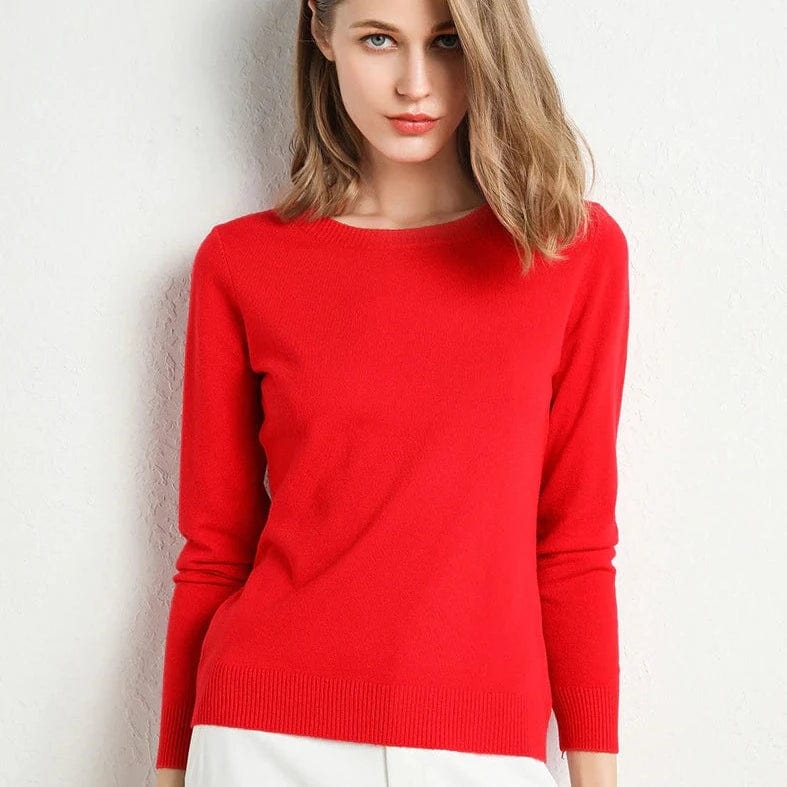 Lavinia | Cashmere Crew Neck Sweater for Women