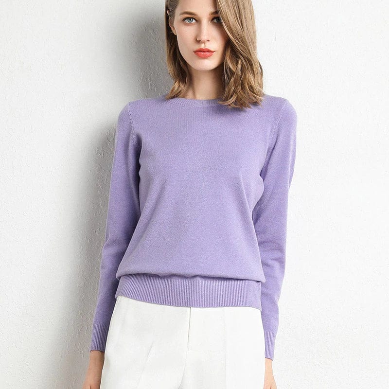 Lavinia | Cashmere Crew Neck Sweater for Women