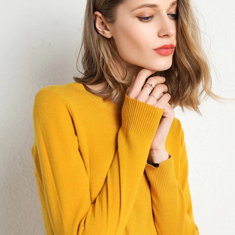Lavinia | Cashmere Crew Neck Sweater for Women
