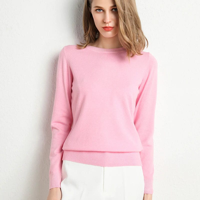 Lavinia | Cashmere Crew Neck Sweater for Women