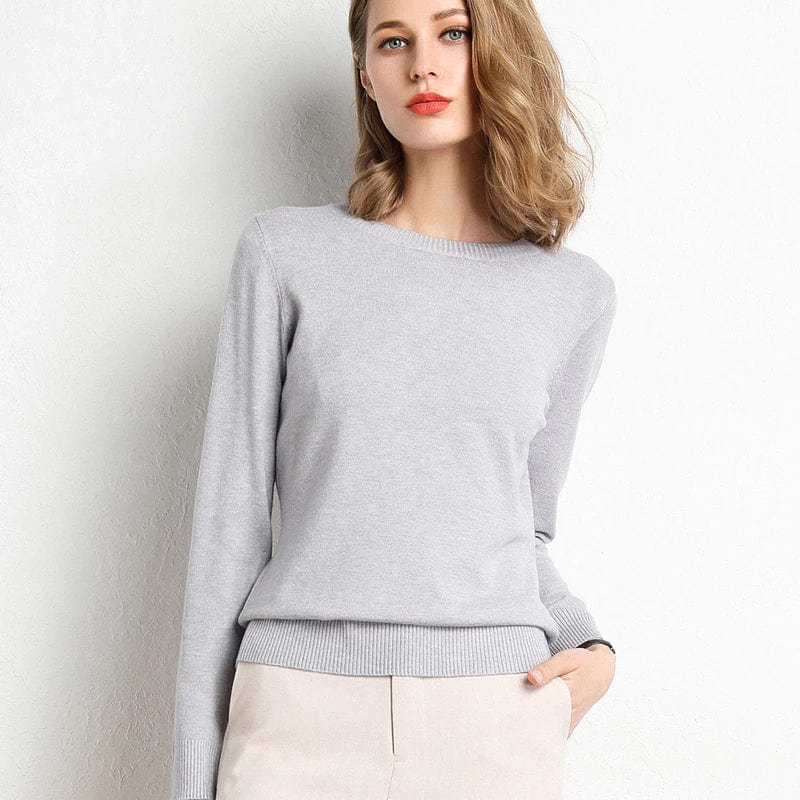 Lavinia | Cashmere Crew Neck Sweater for Women