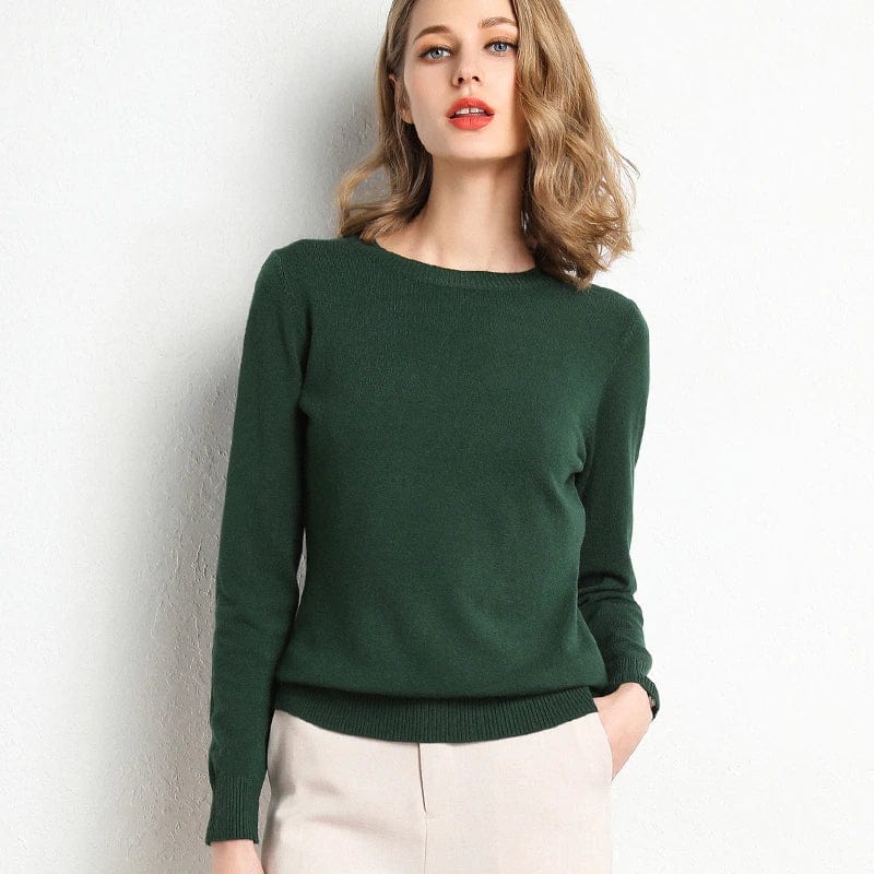 Lavinia | Cashmere Crew Neck Sweater for Women