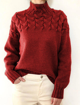 Christine Brewer Tessa women's turtleneck sweater in soft knitwear, featuring a cozy fit and classic design.