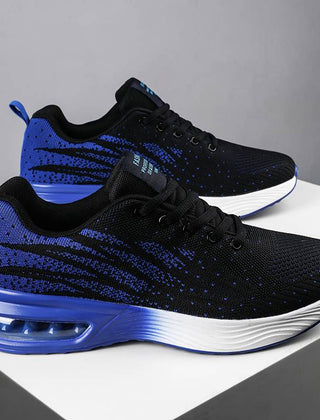 Christine Brewer women's running shoes with breathable knit upper and air cushion sole, designed for comfort and support.