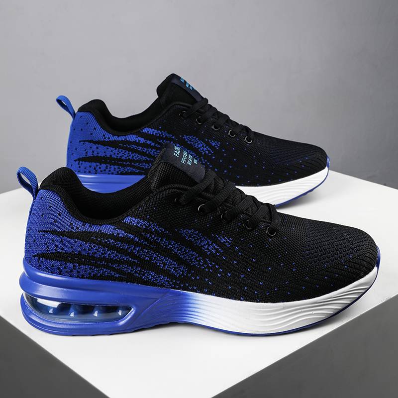 Christine Brewer women's running shoes with breathable knit upper and air cushion sole, designed for comfort and support.