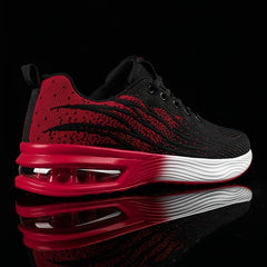 Women’s Christine Brewer running shoes with breathable knit upper and air cushion sole, designed for comfort and performance.