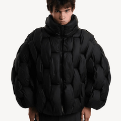 Sage plush puffer jacket for women from Christine Brewer's Amelia collection, featuring a cozy, quilted design.