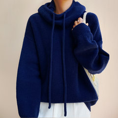 Madelyn women's hooded sweater by Christine Brewer, featuring a cozy hood and casual fit, perfect for everyday wear.