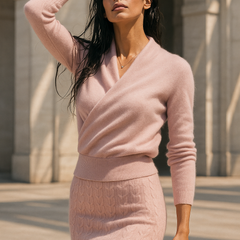 Helen cashmere sweater for women by Christine Brewer, featuring soft knit fabric and a classic fit, shown in a cozy, stylish design.