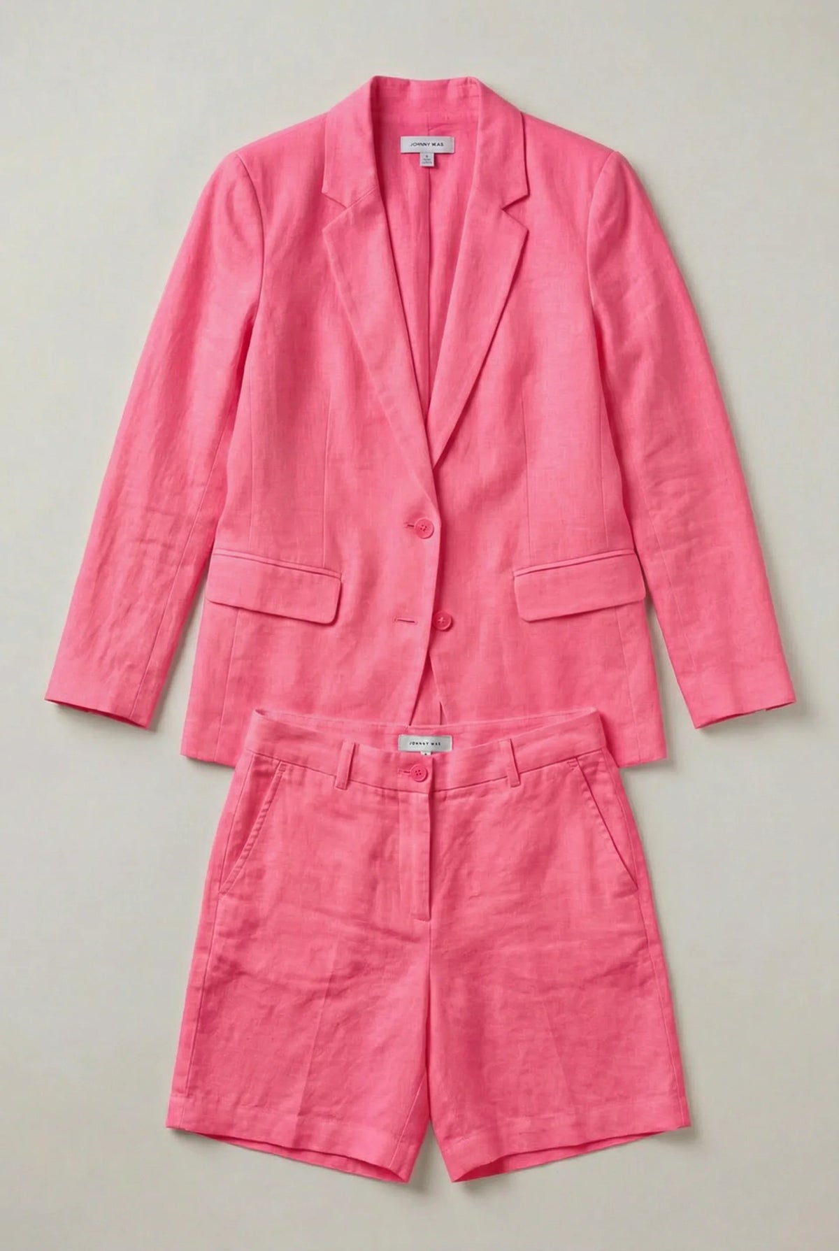 Tailored Penelope blazer for women from Christine Brewer, showcasing a sleek, fitted design in a professional suit style.